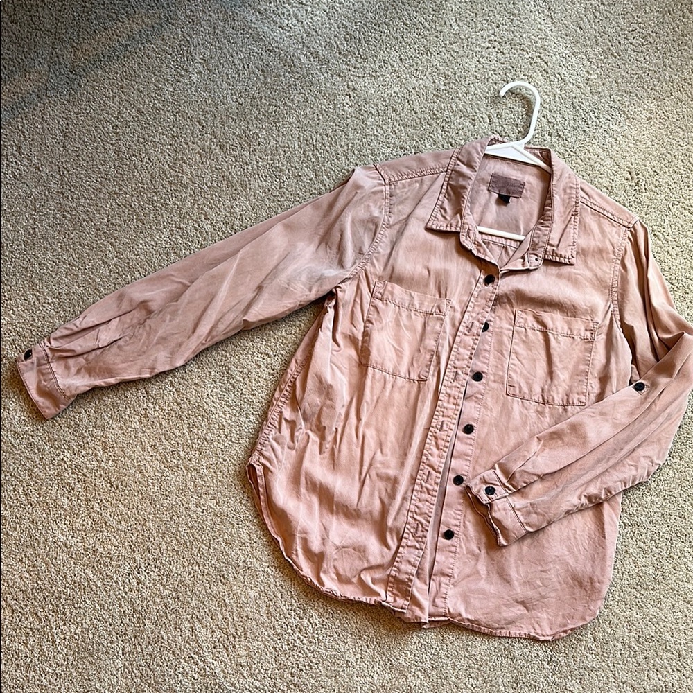 Pink Button-Up Shirt